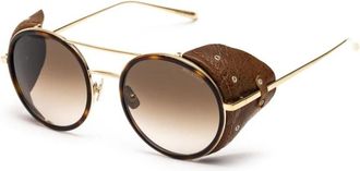 Belstaff Gouden Titan Zonnebril Pinnerdoradof Model - Dames - Zonnebrillen - Geel - ONE Size - Accessoires