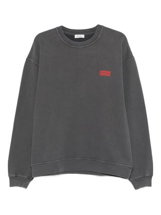 American Vintage logo-detail sweatshirt - Grey
