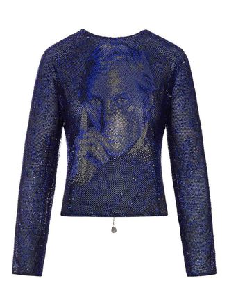 Giorgio Armani Top Completely Covered With Rhinestone