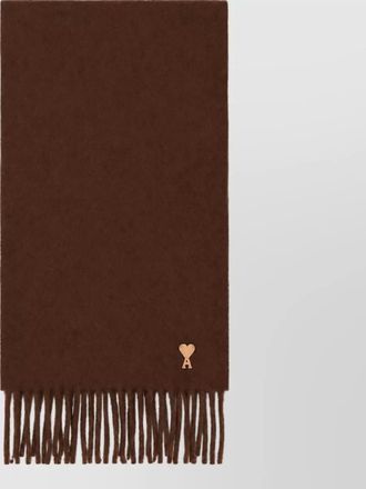 Ami cashmere effect wool scarf