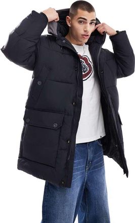 Pretty Green Mountfield - Parka trapuntato nero