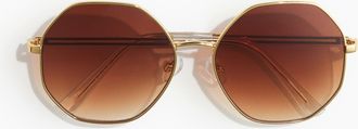 H&M Sonnenbrille mit schmalem Gestell - Brown