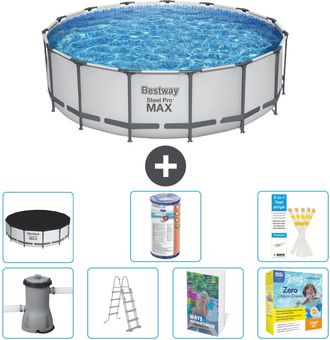 Bestway Piscina Bestway Steel Pro Max Redonda - 488x122 Cm - 8-piezas S572