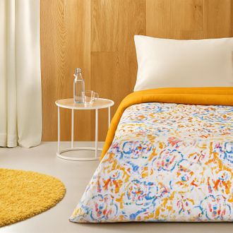 KASANOVA Trapuntino 1 piazza e mezza 220x250 cm decori arancio