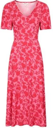 Mountain Warehouse Como Flowers Midi Dress in Coral at Nordstrom, Size 10