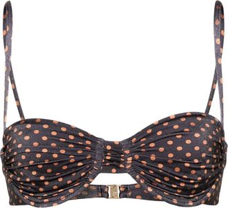 Faithfull The Brand Stefania Bikini Top - Dames - Bikinis - Bruin - S - Badmode