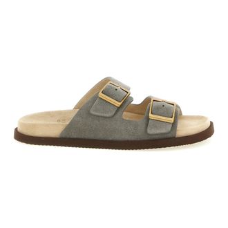 Brunello Cucinelli Urban Slides - male - Brunello Cucinelli - Sliders - Gray - 6 UK - Shoes