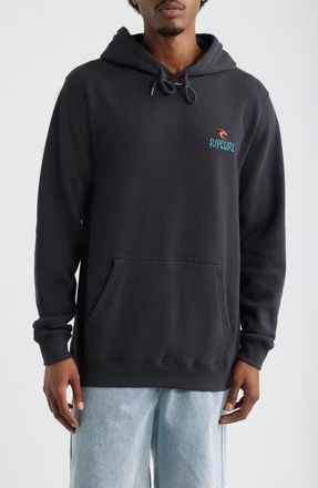 Rip Curl Shred Hoodie in Washed Black at Nordstrom, Size Xx-Large