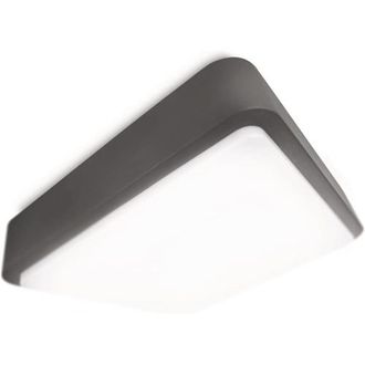 Philips Plafoniera Quadrata 32 Cm Alluminio Antracite E Sintetico