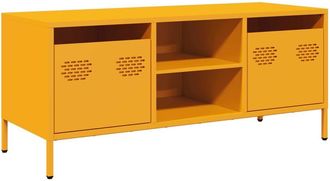Berkfield Home TV Cabinet Mustard Yellow 101.5x39x43.5 cm Cold-rolled Steel