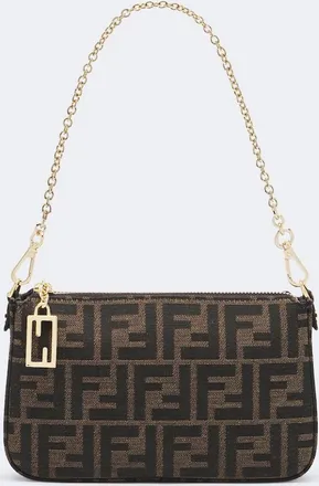 Fendi Bustina con tracolla Tube FF Zucca