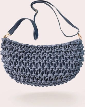 Debbie Katz Womens Barbara Crossbody Bag In Blue