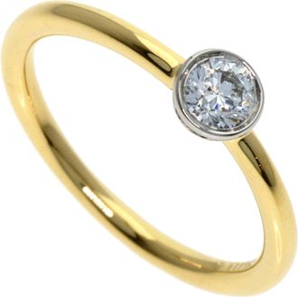 Tiffany & Co. Yellow Gold (18K) Platinum 950 Band Ring (Pre-Owned)