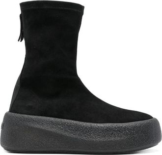 Vic Mati&eacute; suede boots - women - Calf Leather/Rubber/Calf Suede/Fabric - 37.5 - Black