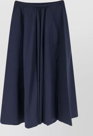 Aspesi high waist cotton midi skirt pleated