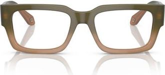 A|X Armani Exchange 53MM RECTANGLE in Gradient Green/brown/demo at Nordstrom