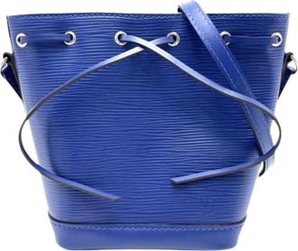 Louis Vuitton Pre-owned Nano Noe Shoulder Bag - Dames - Vintage Tas - Blauw - ONE Size - Leer - Vintage