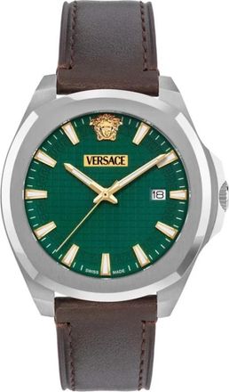 Versace Horloges - Heren - Horloges - Bruin - ONE Size - Leer - Accessoires