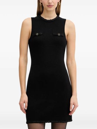 Twin-Set Mini-jurk met knoopdetail - Zwart