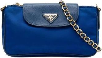 Prada Borsa Crossbody Vintage Pre-owned - - Pre-owned - Donna - Blu - ONE SIZE