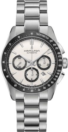 Hamilton Jazzmaster Auto Chrono Performer 42mm White Dial Steel Mens Watch H36606110