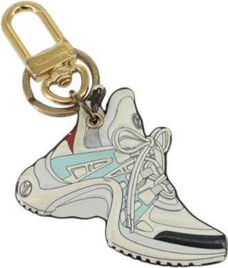 Louis Vuitton Pre-owned Accessories, female, White, Size: ONE SIZE Pre-owned Metal Key-holder