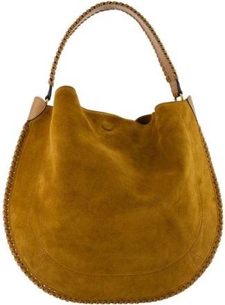 Isabel Marant Bruine leren zachte portemonnee met bovenhandvat - Dames - Handtassen - Bruin - ONE Size - Leer - Tassen