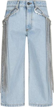 Giuseppe Di Morabito Cropped Jeans - Dames - Cropped Jeans - Blauw - W26 - Denim - Jeans