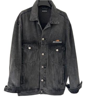 Balenciaga Oversized Button-Up Denim Jacket Size S