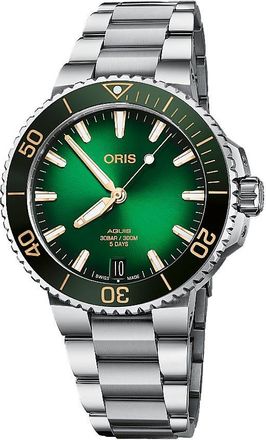 Oris Aquis Date Automatic Green Dial Mens Watch 01 400 7769 4127-07 8 22 09PEB