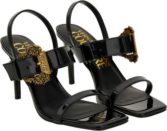 Versace Jeans Couture Sandalen - Dames - Sandalen met hakken - Zwart - 35 EU - Schoenen