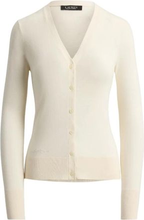 Ralph Lauren Katoenen Blend Vest - Dames - Vesten - Beige - L - Katoen - Truien & Vesten