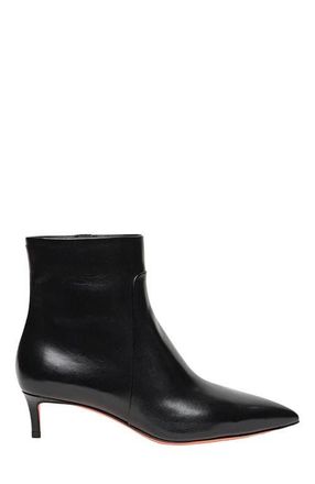 Santoni Womens leather ankle boot in Black at Nordstrom, Size 8.5
