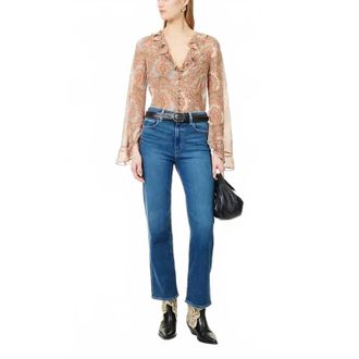 Paige Womens Stevie Ankle Jeans In Aquarius