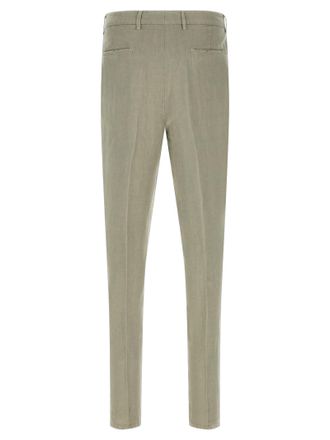 Brunello Cucinelli Mens Bicolor Linen Casual Pants