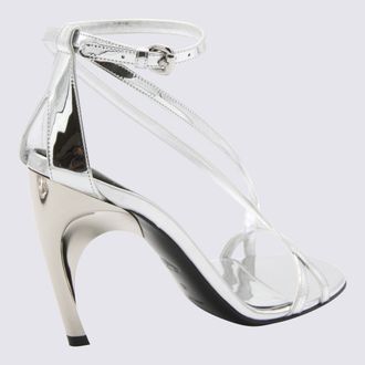 Alexander McQueen Womens Sandals Silver _cover Tex - Sole