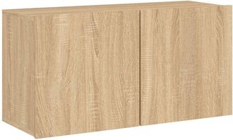vidaXL Mueble Para Tv De Pared Roble Sonoma 80x30x41 Cm Vidaxl