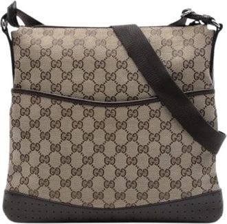 Gucci Pre-owned Crossbody Bag - Dames - Vintage Schoudertas - Beige - ONE Size - Vintage