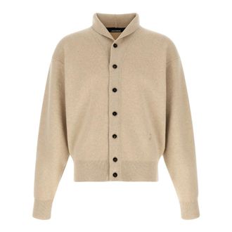 Jacquemus Le Cardigan Pelota - Heren - Truien - Beige - Maat: M Zijde