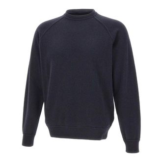 FILIPPO DE LAURENTIIS Round-neck Knitwear, male, Blue, Size: 2XL Gc1Mlr2A_Wc12R Crewneck Sweater