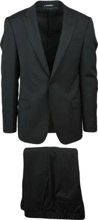 Emporio Armani Kostuums, Heren, Zwart, 2Xl, Wol, Giaca Stondata Pak