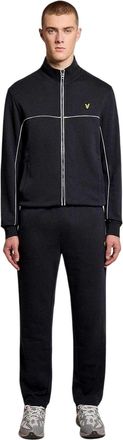 Lyle & Scott Trainingsjack voor heren met bies (Donkere marine)