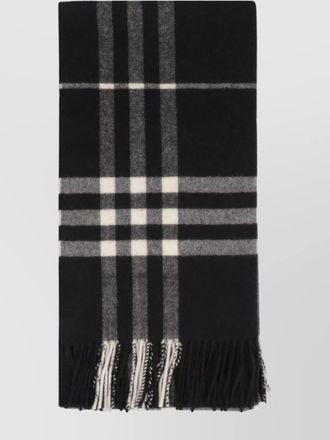 Burberry checked cashmere scarf