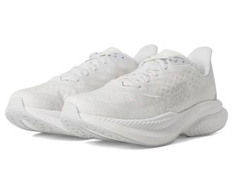 Hoka One One Mach 6 Womens Shoes White/White 1 : 9 B - Medium, Textile