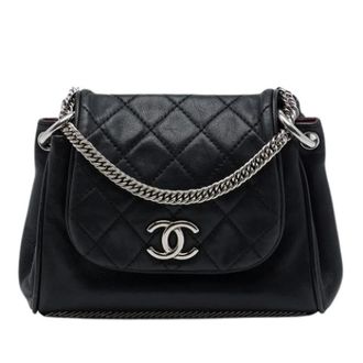 Chanel Pre-owned Vintage Flap Shoulder Bag - Dames - Pre-owned - Zwart - Maat: ONE Size Leer