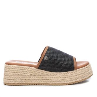 Xti Womens Wedge Sandals In Black