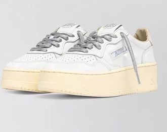 Autry leather platform low-top sneakers
