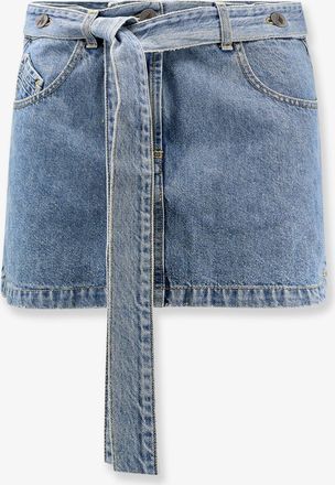 The Attico Gonna in denim con cintura - THE ATTICO - gender_Woman