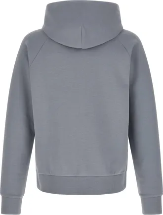 HUGO BOSS Cotton-Canvas Hoodie - Gray