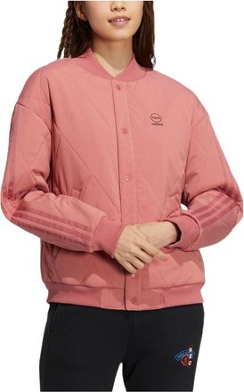 adidas (WMNS) adidas Neo Logo Bomber Jacket Pink HN2434